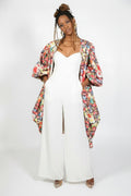 Floral Sleeved Fly Jacket