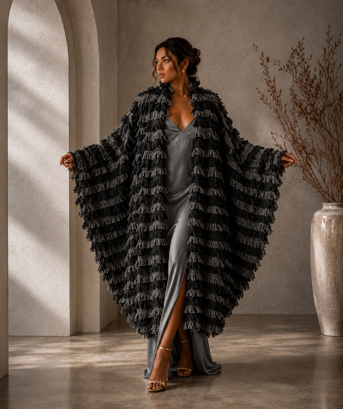 Wool Fringe Fly Jacket