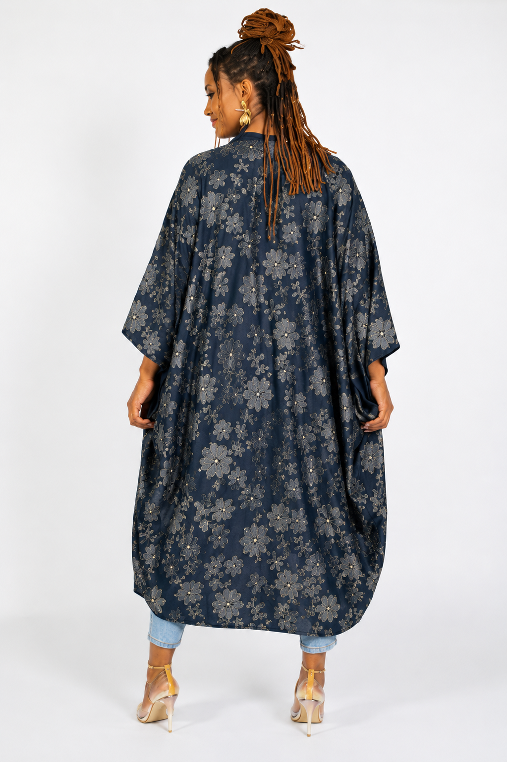 Denim embroidered Fly Jacket