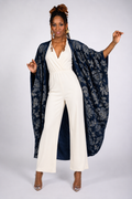 Denim embroidered Fly Jacket