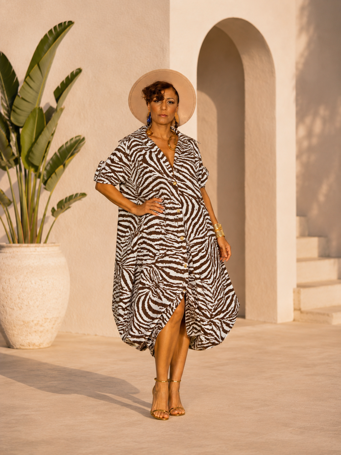 The FLY Button-up Shirt Dress