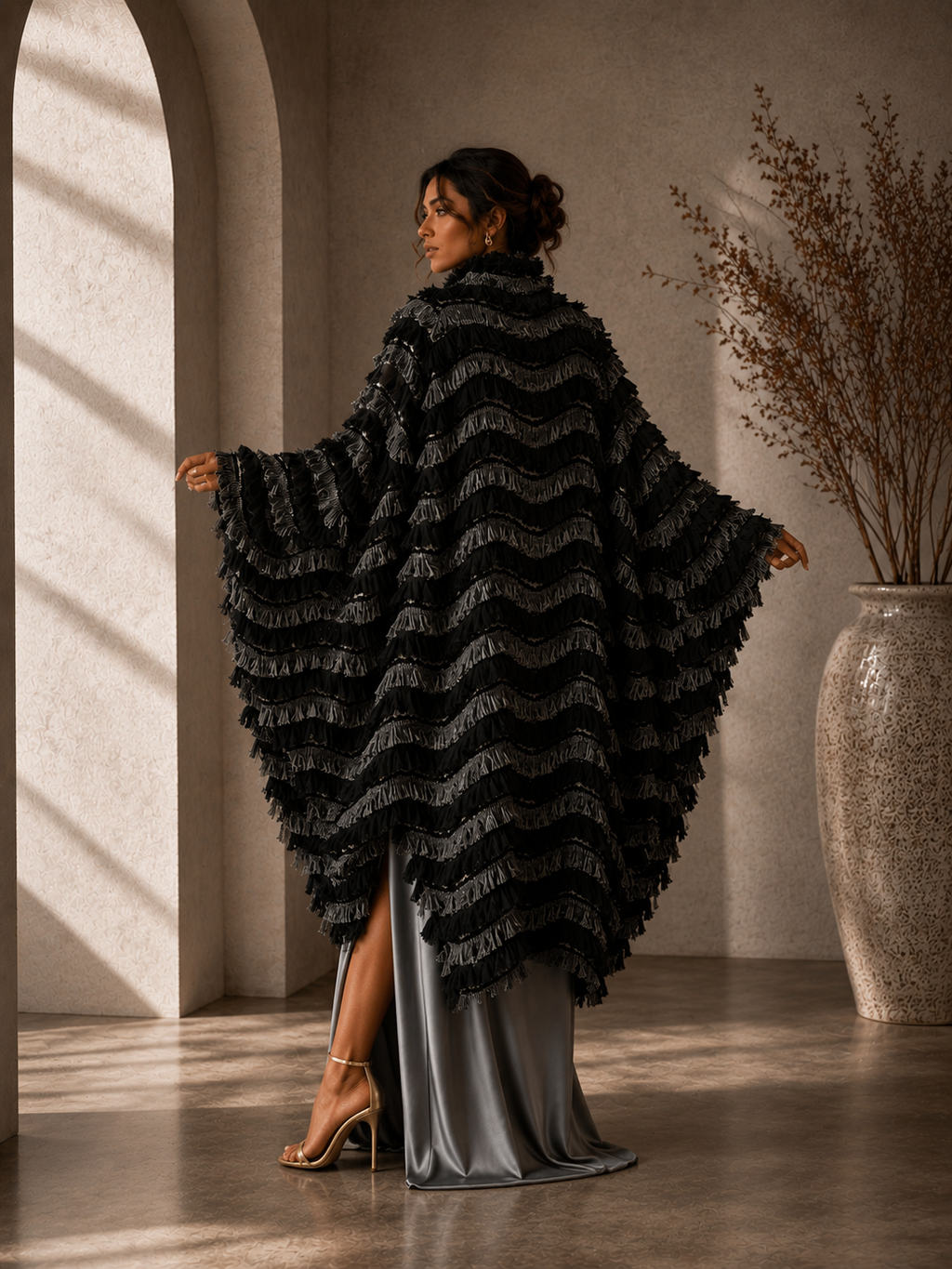 Wool Fringe Fly Jacket