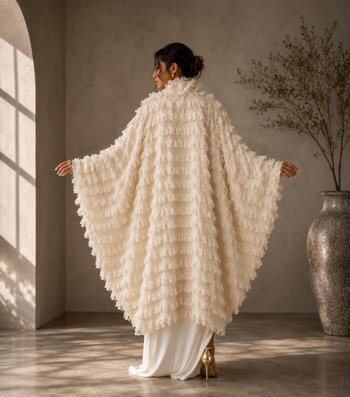 Wool Fringe Fly Jacket